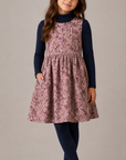 Olivia Rhode Padded Mauve Floral Dress