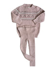 Looms Fair Isle Mauve 2pc Set