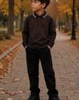 Lil Legs Chocolate Brown Classic Polo