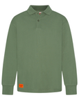 AO76 Earth Green Alfie Logo Polo