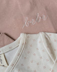 Lilette Dusty Pink Bebe Footie Set With Extra Footie