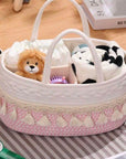 Flamingo Baby Large Woven Storage Basket