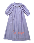 Jouet Lilac Gown With Crochet Trim Collar