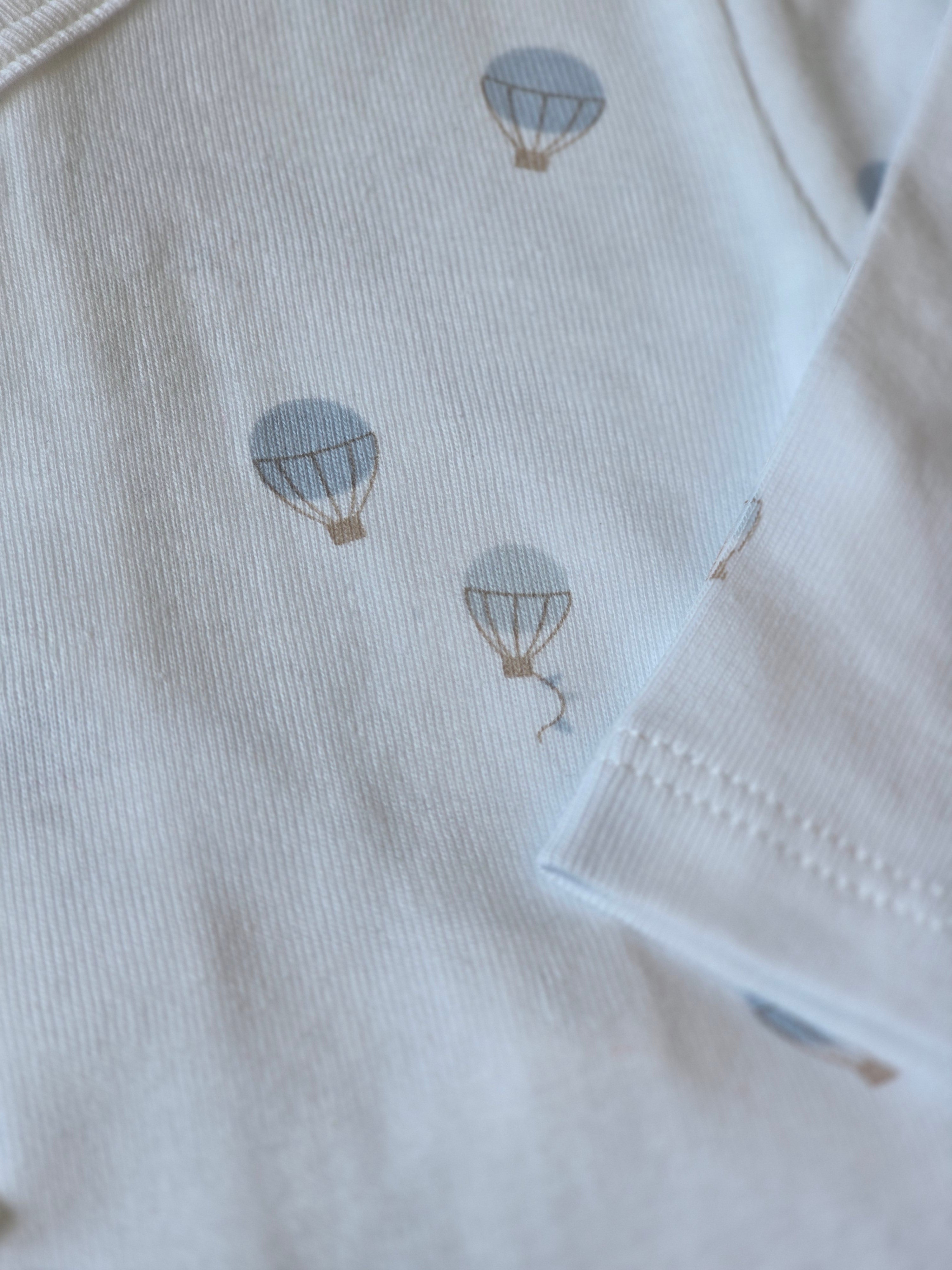 Coton Pompom Boys Dreamy Air Balloons Footie Set