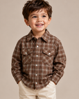 Babe And Tess Checked Boy Shirt