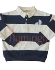 Teela Navy Stripe Polo