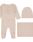 Noggi Pink Rocking Horse Footie Set