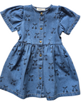 Wander And Wonder Cherries Denim Dress