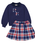 Retrokid Plaid Skirt Set