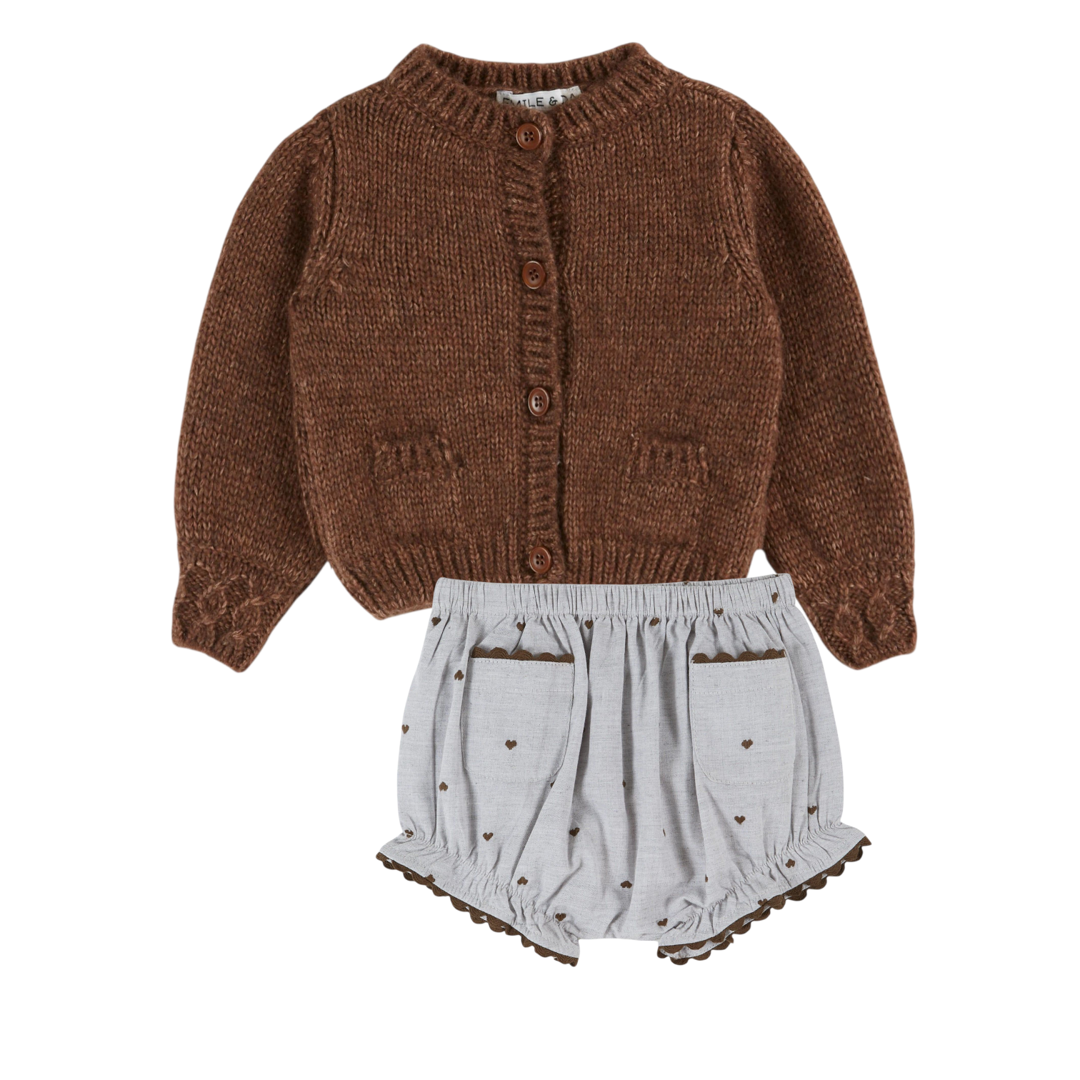 Emile Et Ida Doudou Cardigan With Bloomer