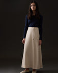 Soir Teen Natural Becky Midi Skirt