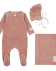 Bee And Dee Whimsical Bloom Patch Footie Set