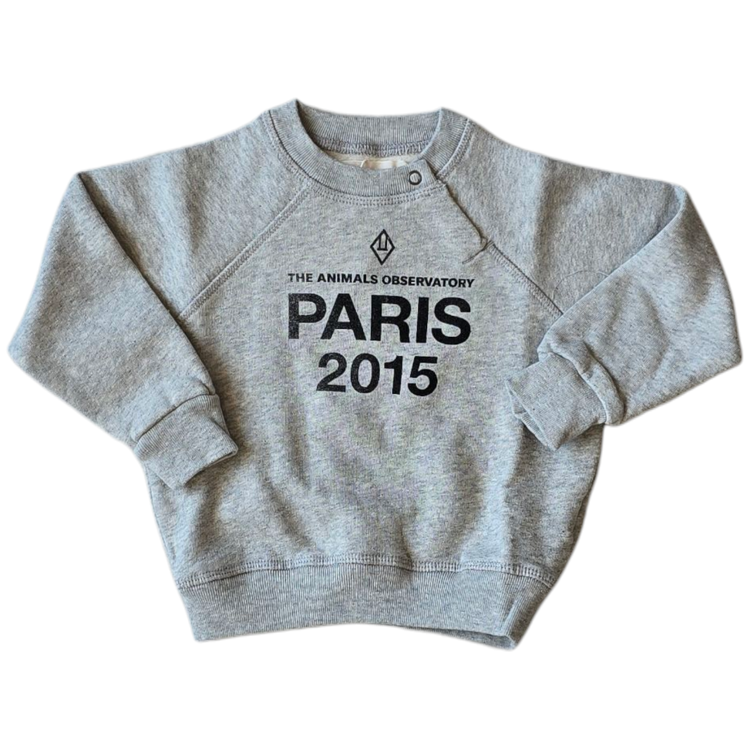The Animal Observatory Grey Toddler Paris Sweatshirt