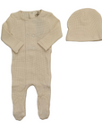 Bee And Dee Boutique Waffle Wrap Footie + Hat