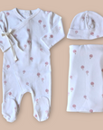 Coton Pompom Girls Dreamy Air Balloons Footie Set
