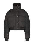 Scotch Bonnet Cropped Black Teen Coat Without Hood