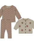 Tiny Story Floral 3pc Cardigan Set