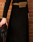 Marli Riches Teen Black/Brown Corduroy Skirt With Pocket
