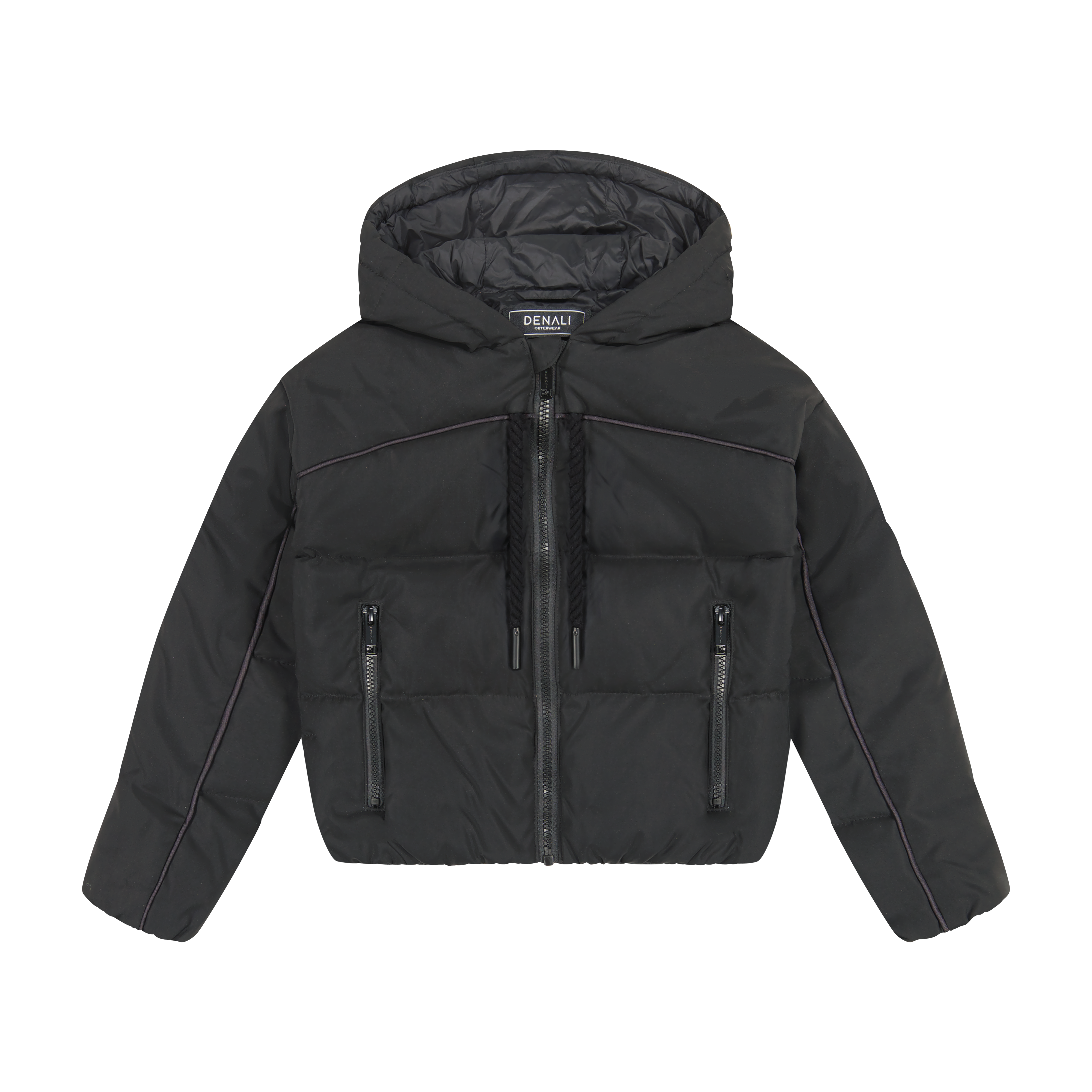 Denali Classic Black On Black Piped Bomber