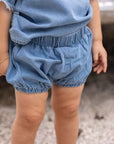 Pouf Denim Bloomer Set