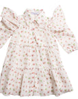 Mode Avant Paris Soft Pink Tiered Floral Dress