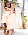 Jaybee Pink Sand Coconut Denim Dress