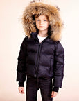 Denali Classic Black Coat With Fur