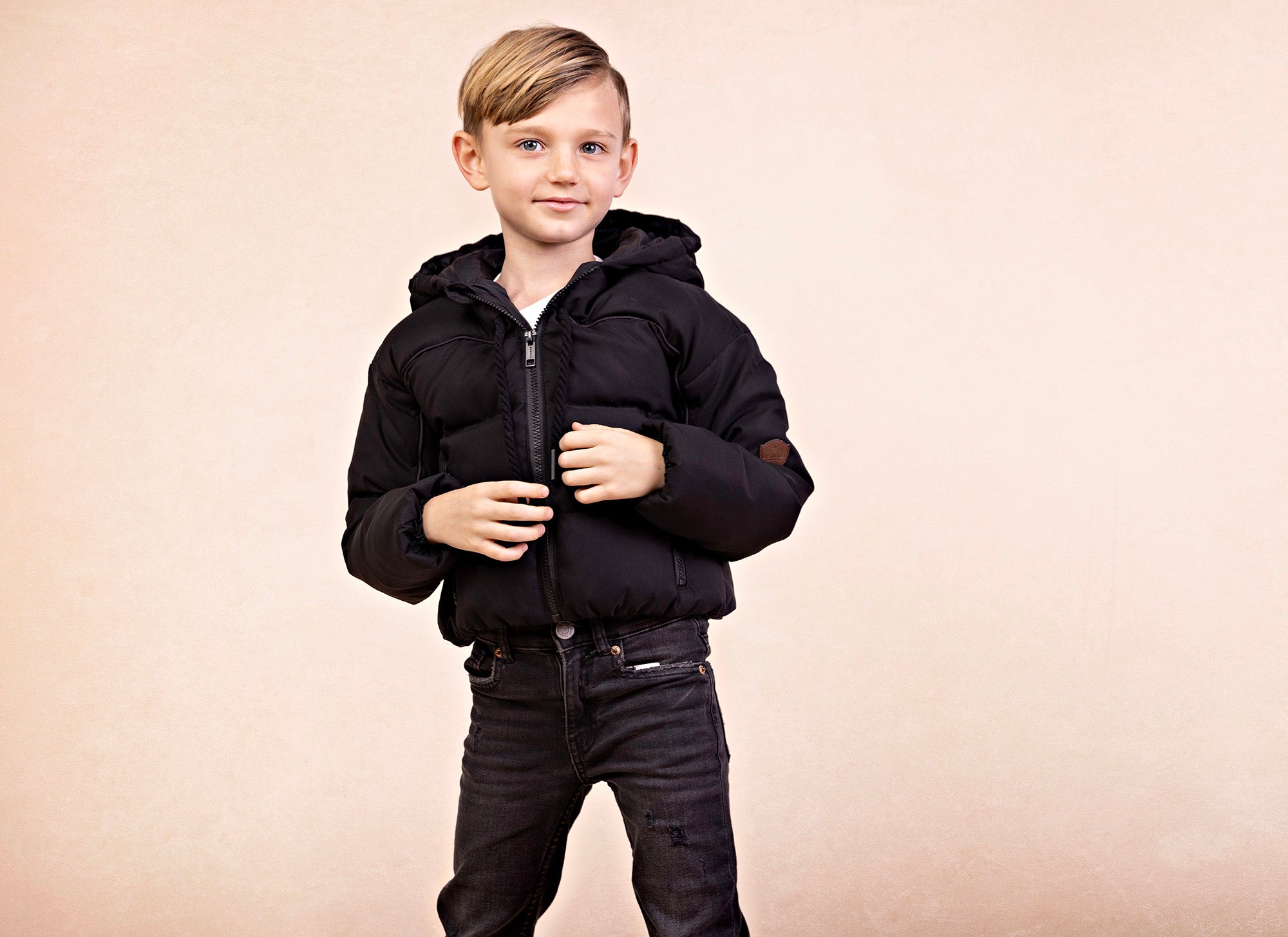 Denali Classic Black On Black Piped Bomber