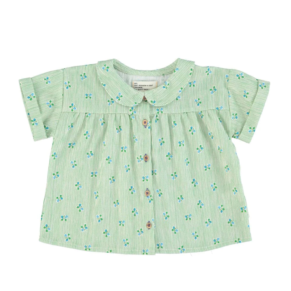 Piupiuchick Floral Baby Shirt