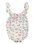 Piupiuchick Red Flowers Romper