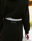 Elements Black Maxi Skirt With Silver Waistband