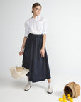 Hev And Bloom Black Yoke Skirt
