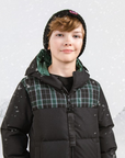 Ellabee Black Green Plaid Oliver Down Jacket
