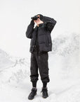 Ellabee Black Green Plaid Oliver Down Jacket