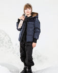 Ellabee Navy Corduroy Olive Lining Oliver Down Jacket