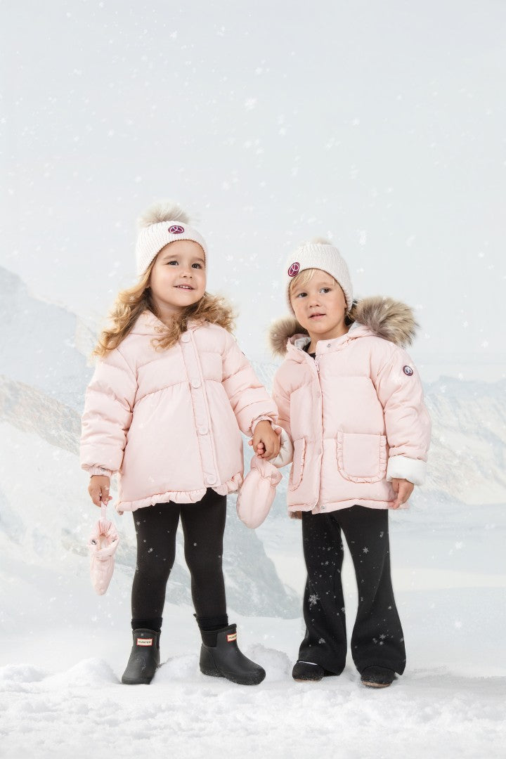 Ellabee Baby Pink Enfant Fur Down Jacket