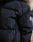Ellabee Girls Shearling Color Bomber With Natural Racoon Fur