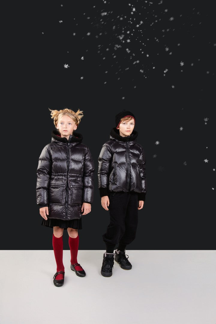 Ellabee Black Chloe Long Down Jacket