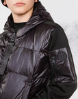 Ellabee Black Eva Fur Lined Down Hoodie Jacket