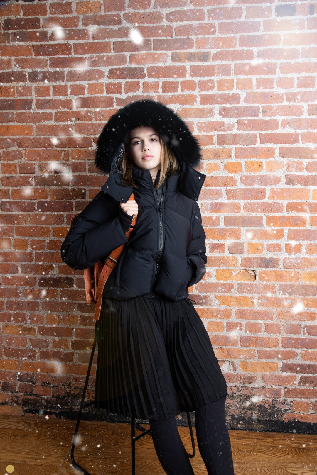 Ellabee Black Fox Fur Premium Bomber