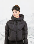 Ellabee Emma Black Raspberry Lining Down Bomber