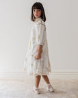 Petite Amalie Spring Meadow Doily Applique Voile Dress