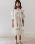 Petite Amalie Spring Meadow Doily Applique Voile Dress