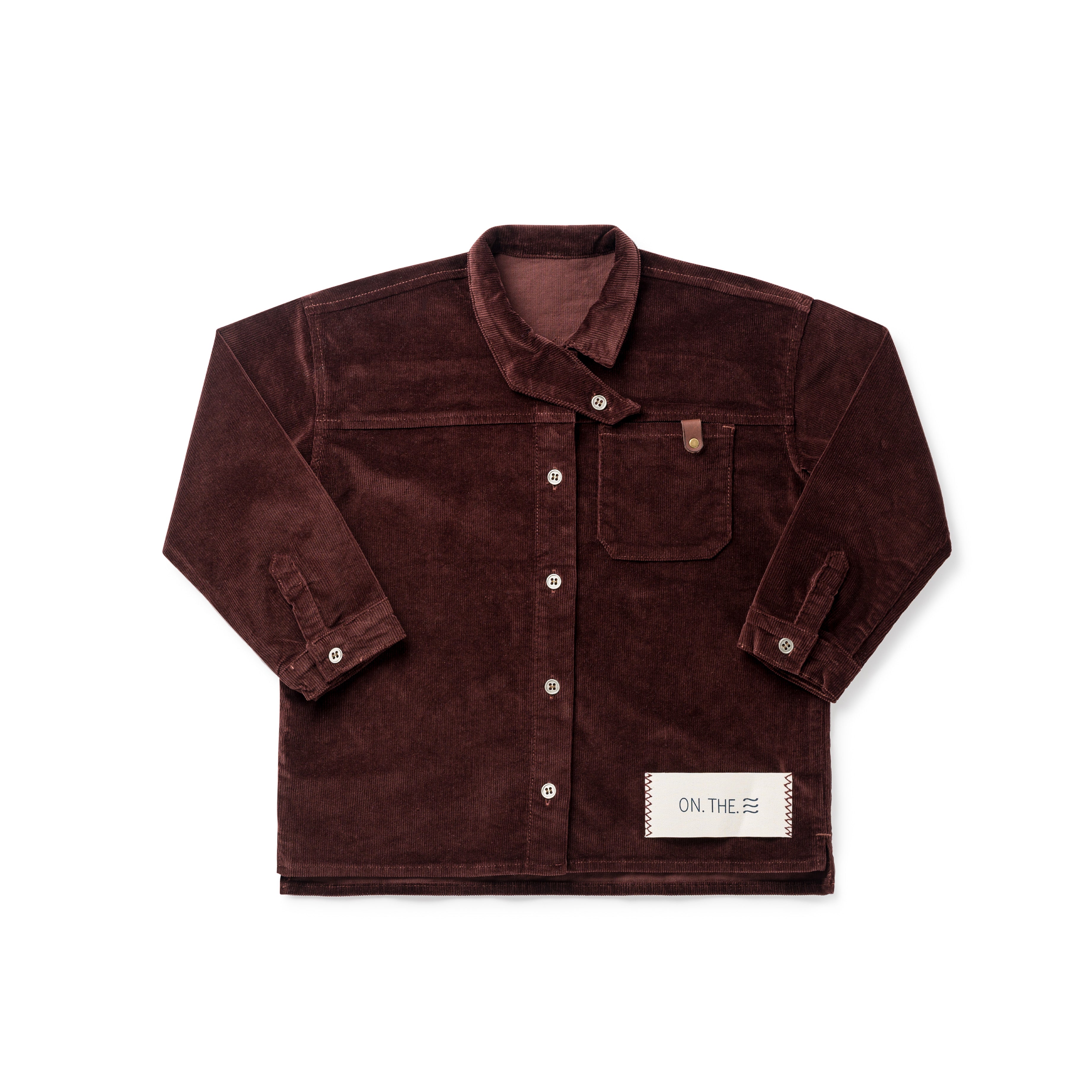 Birnham On The Sea Brick Cross Over Collar Shirt