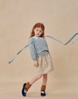 Cera Una Volta Dusty Blue Selene Knit Top