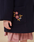 Cera Una Volta Navy Nancy Coat