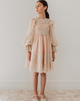 Petit Amalie Cream Lace Applique Baby Doll Dress