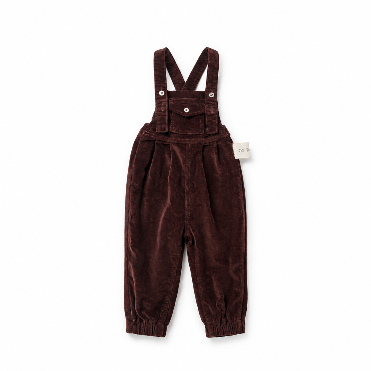 Birnham On The Sea Brick Corduroy Front Pocket Overall