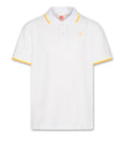 Ao76 White Carter Logo Polo