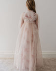 Petite Amalie Blush Orchid French Lace And Tulle Gown